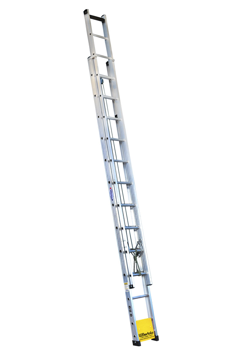 Escalera en aluminio extensible recta - W Bertolo